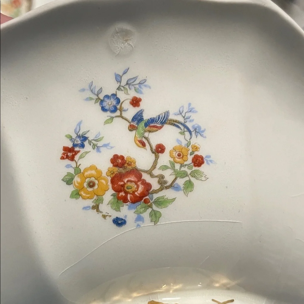 Vintage WH Gribdley Ceramic Serving Dish with Lid